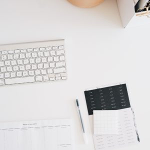 calendar on desk